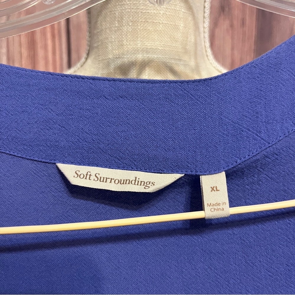 Soft Surroundings One-Button Jacket-Periwinkle - image 4